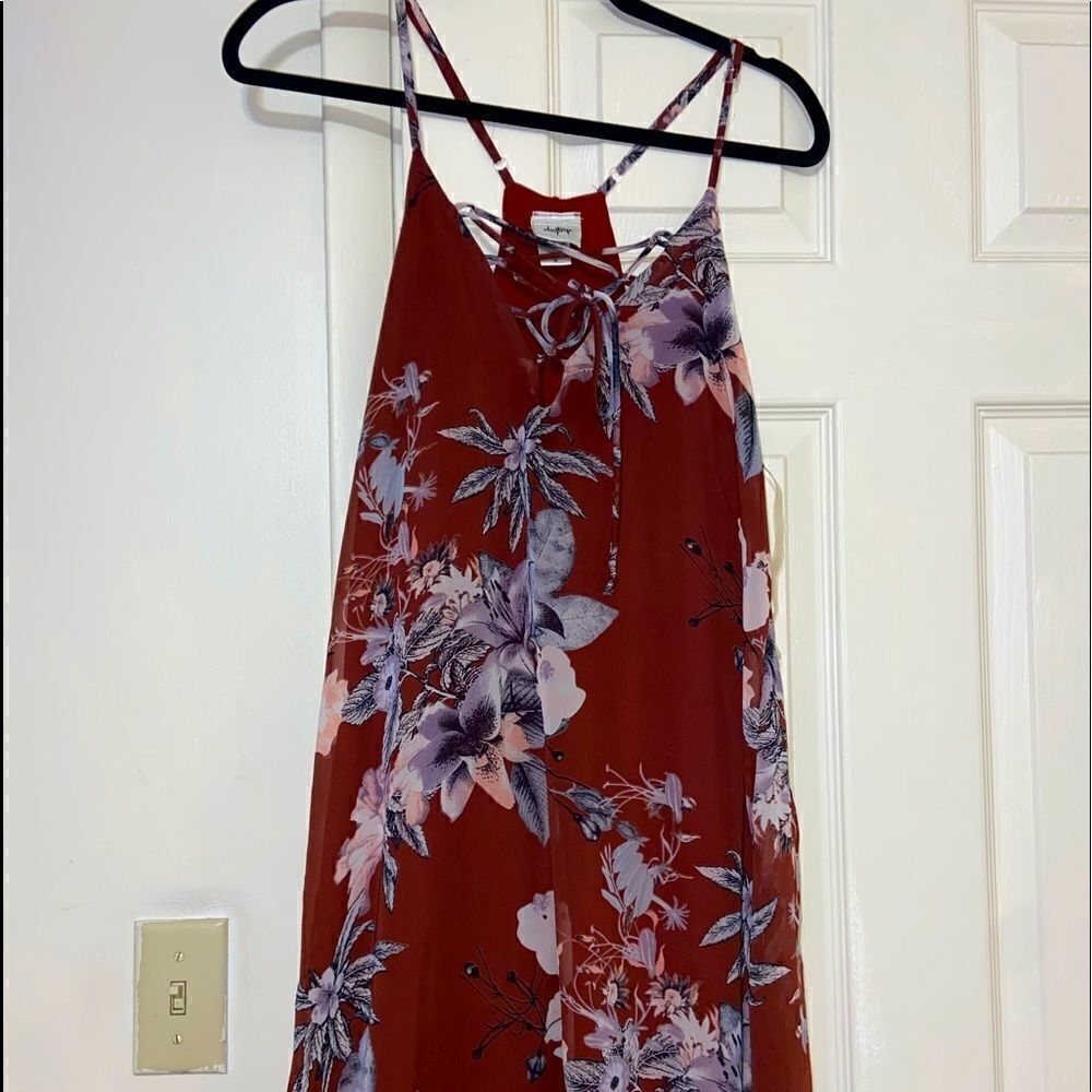 Daytrip tie up front mid length dress